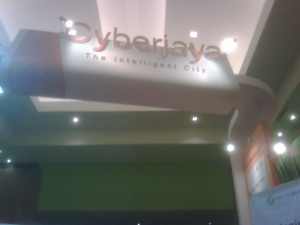 Cyberjaya's booth - one of the nicest booth in the Hall. Come and see for yourself.